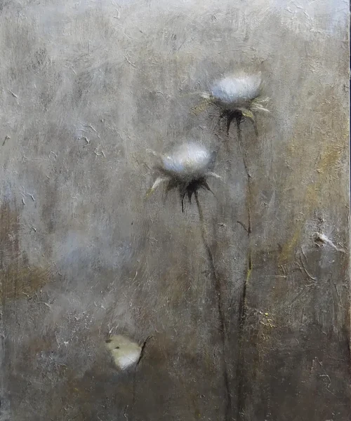 Cardos y mariposa — Tatiana Tarasova